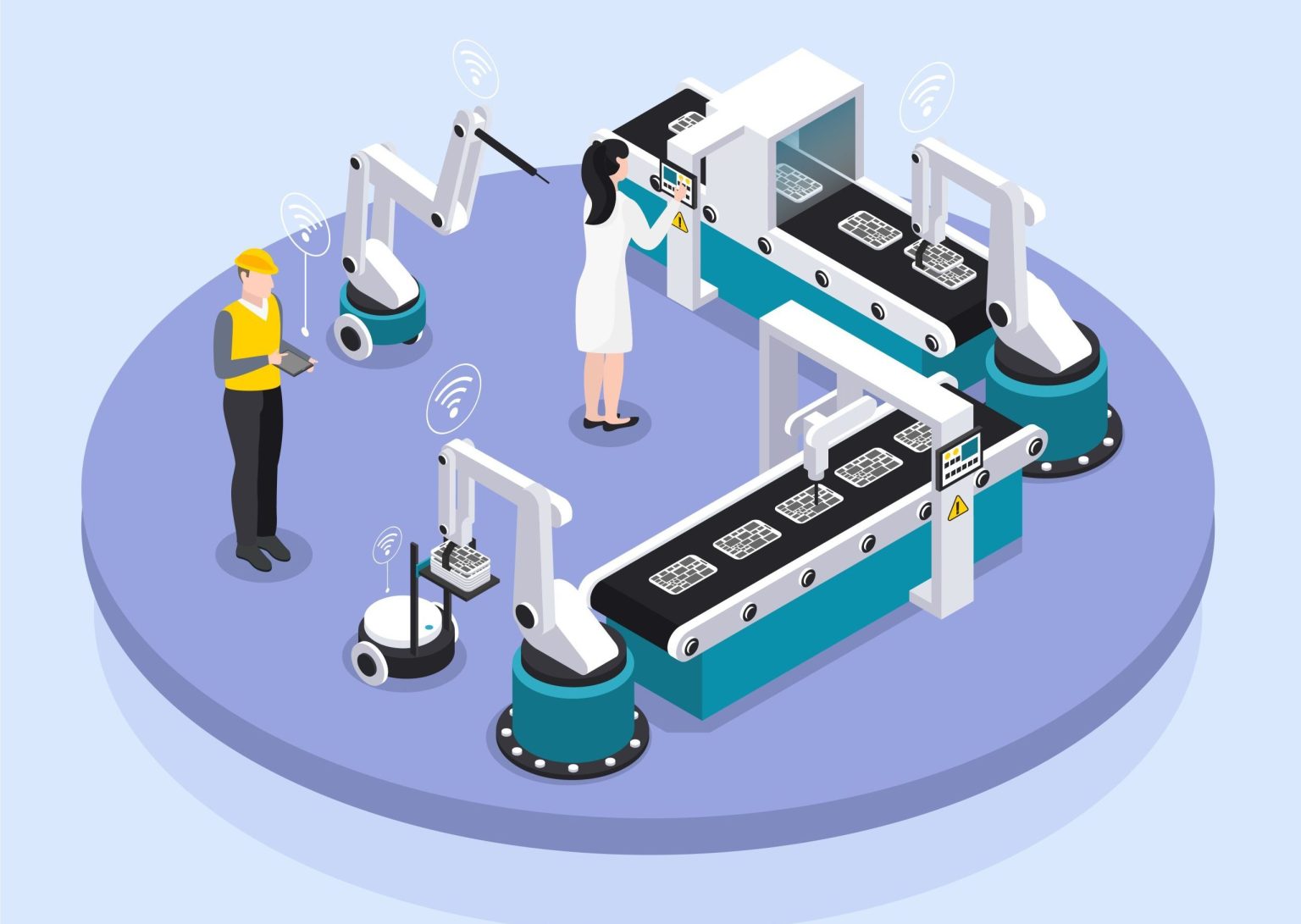 Isometric smart industry background round platform with two workers supervise the equipment vector illustration SSUCv3H4sIAAAAAAACA32RTU/DMAyG/4rlc8VA3HZFE4LTBNwmDm5q2mhpXBKnY5r633G2Ie3EpfLH29f2kxO2lL3D9Ql9CCVrIvUScf3QIHdeJXkKuL5fGsxKWjJn01rmSLm37jn/M9mdah3X+MFuiBKkP6L9WForPck4FeWUcWn+kW0CO00SvTPhZ4PUc3THOtOGJg5M5xV21tofzG687jP7juUSUul8DXEWR8H6j3Vfu03GWu0TTYN3yc+cat5xdhbgS5aRNXkHeaSk4GNXeRyhJbfvk5TYweU7BdIvSSMcvA6gB4GDpL2dBrlMnGafGXRg4O/ip5GjwmxHSYJbxHewMb7UBobN9h3IfN84dmyqCK/bZ6gTjFKD+lNZYXOFdvHKKyfR8aSFwkpvOcreXm9Zll+8fo7W2wEAAA==
